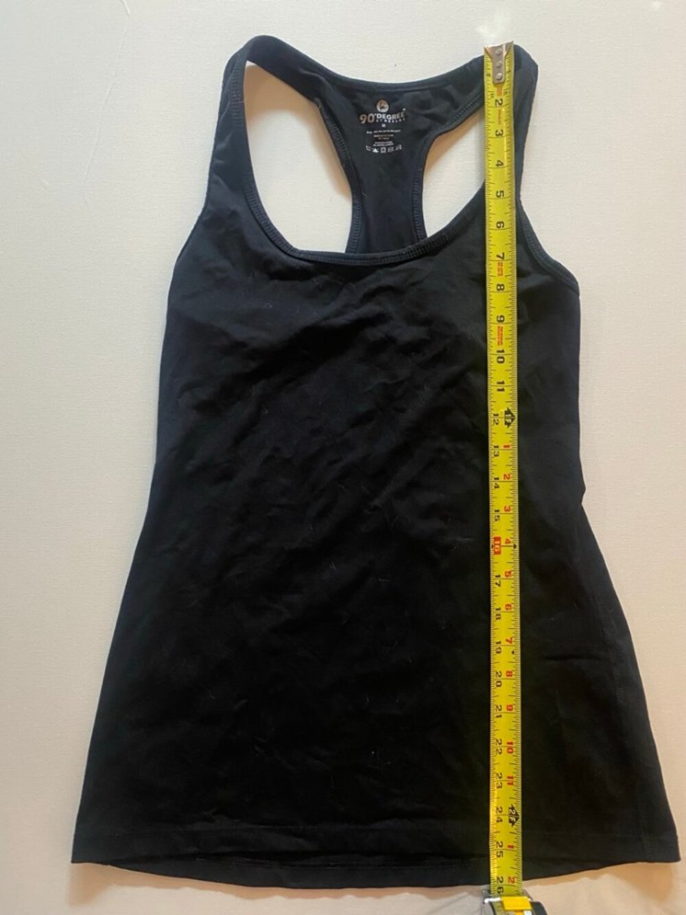 90 Degree by Reflex Black Racerback Tank Top - Size M